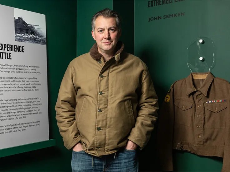 James Holland at the 'Brothers in Arms' exhibition