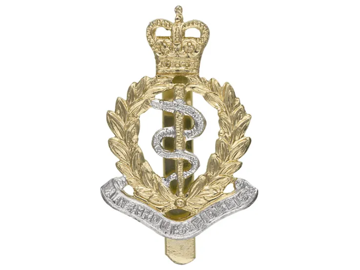 Cap badge, Royal Army Medical Corps, c1941