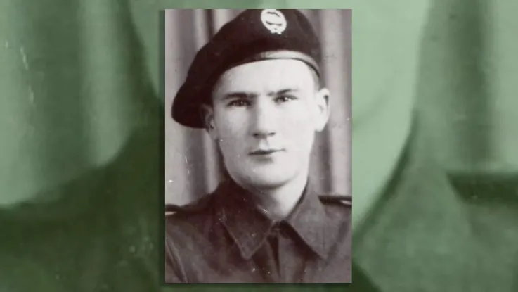 Gerry Chester, during training with the Royal Tank Regiment, c1942