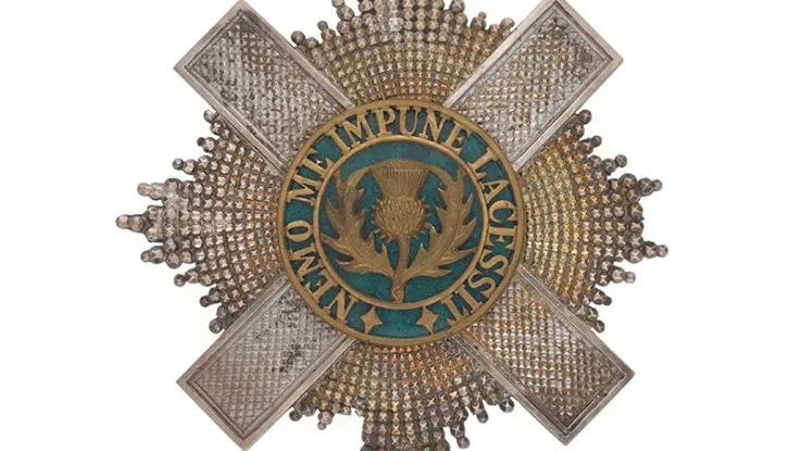 Sabretache badge of the Scots Guards, c1880