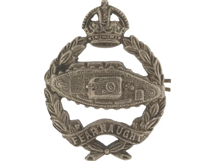 Cap badge of the Royal Tank Regiment, c1940