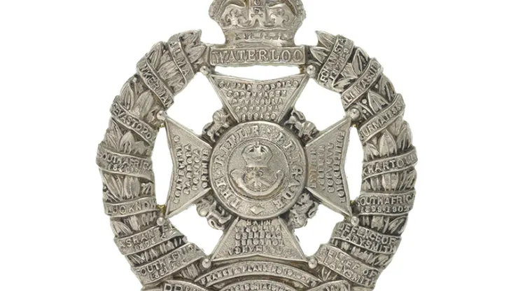 Cap badge, The Rifle Brigade (Prince Consort’s Own), 1927