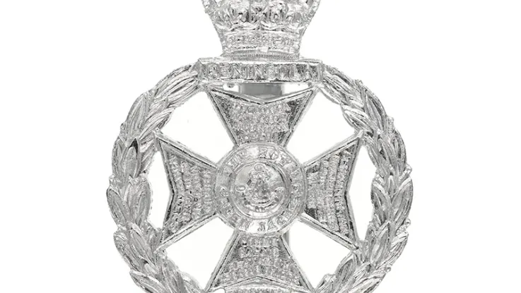 Other ranks’ cap badge, The Royal Green Jackets, 1973