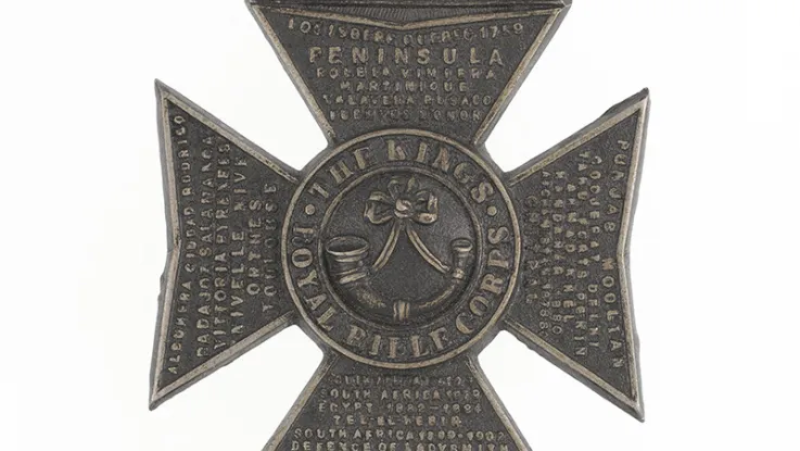 Busby badge, King’s Royal Rifle Corps, c1914