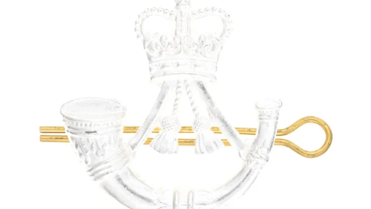 Cap badge, The Rifles, c2019