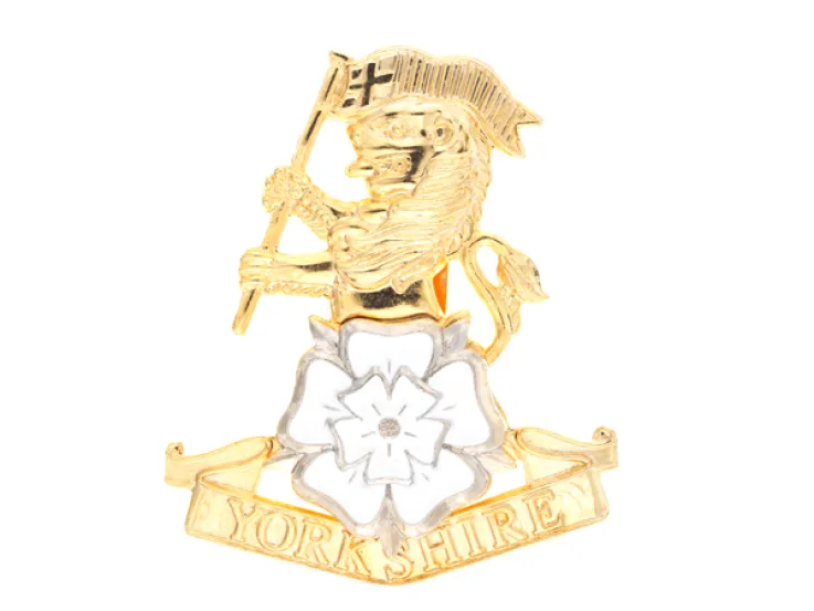 Other ranks' cap badge, The Yorkshire Regiment, c2019