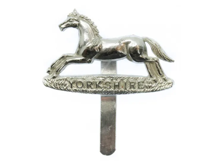 Cap badge, Prince of Wales’s Own Regiment of Yorkshire, c1980