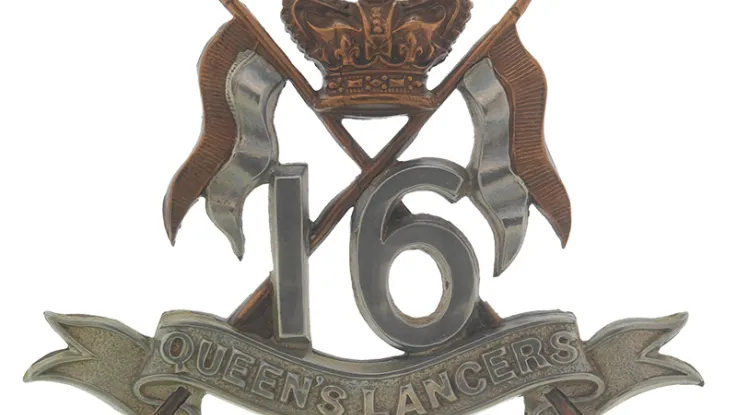 Cap badge, 16th (The Queen’s) Lancers, c1900