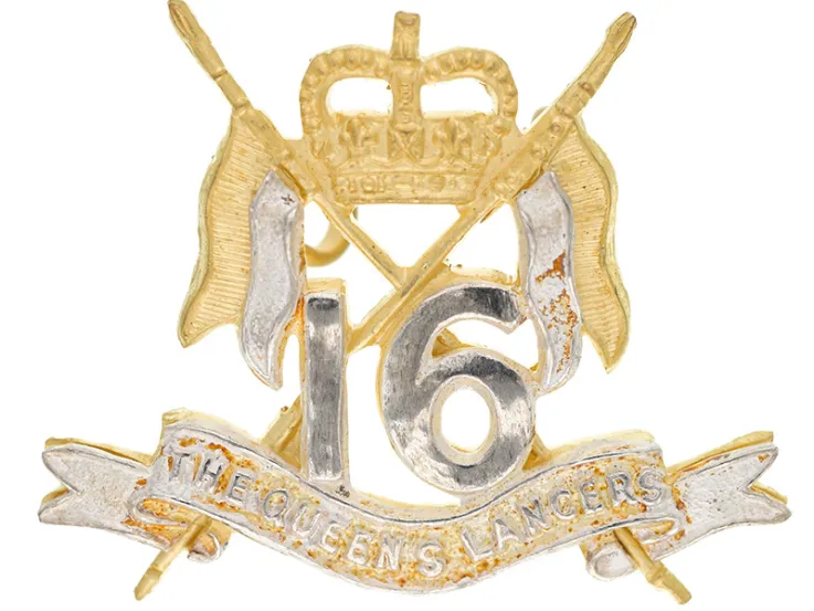 Officers' cap badge, 16th/5th The Queen’s Royal Lancers, c1980