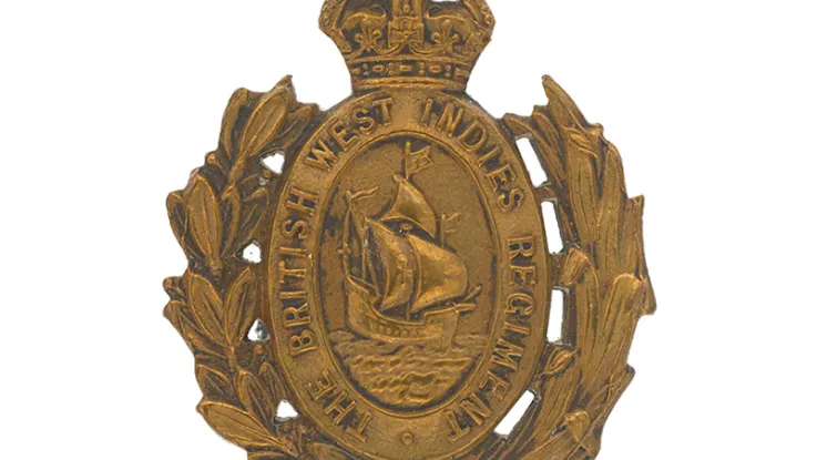 Cap badge, British West Indies Regiment, c1916