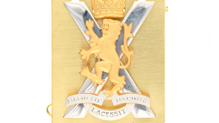 Bonnet badge, Royal Regiment of Scotland, c2019