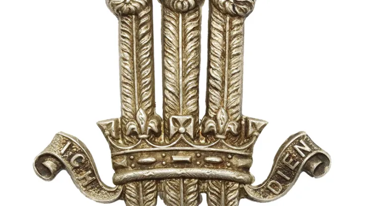 Cap badge, 2nd King Edward VII's Own Gurkha Rifles (The Sirmoor Rifles), c1920