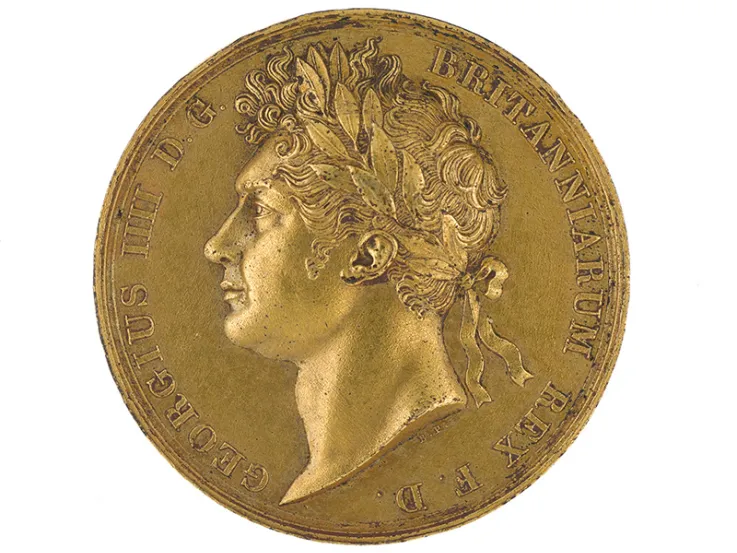 Medal commemorating the Coronation of King George IV, 1821