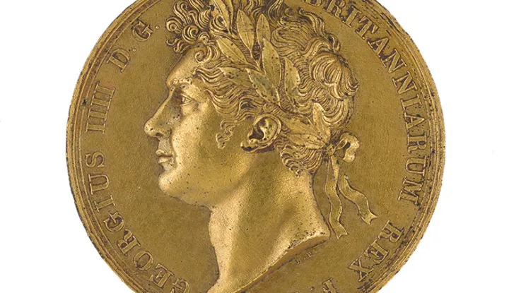 Medal commemorating the Coronation of King George IV, 1821