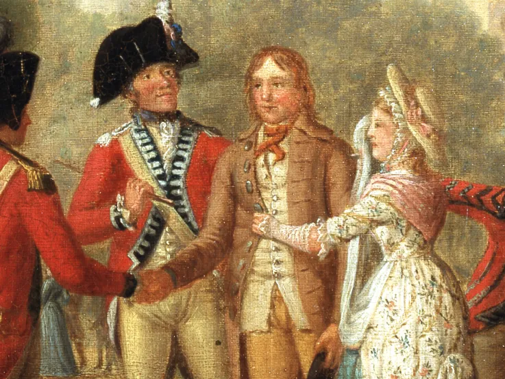 Detail from 'The King’s Shilling, c1770'