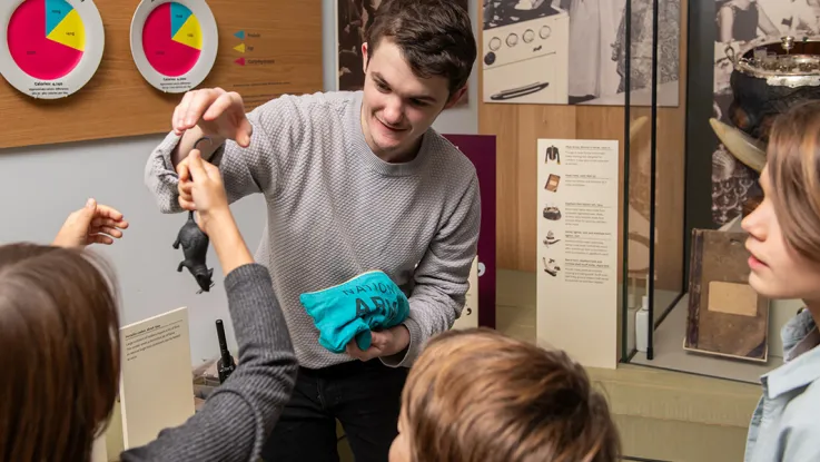 Children attending a family activity at the National Army Museum