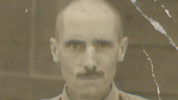 Ted Senior during his time as a prisoner of war, c1943