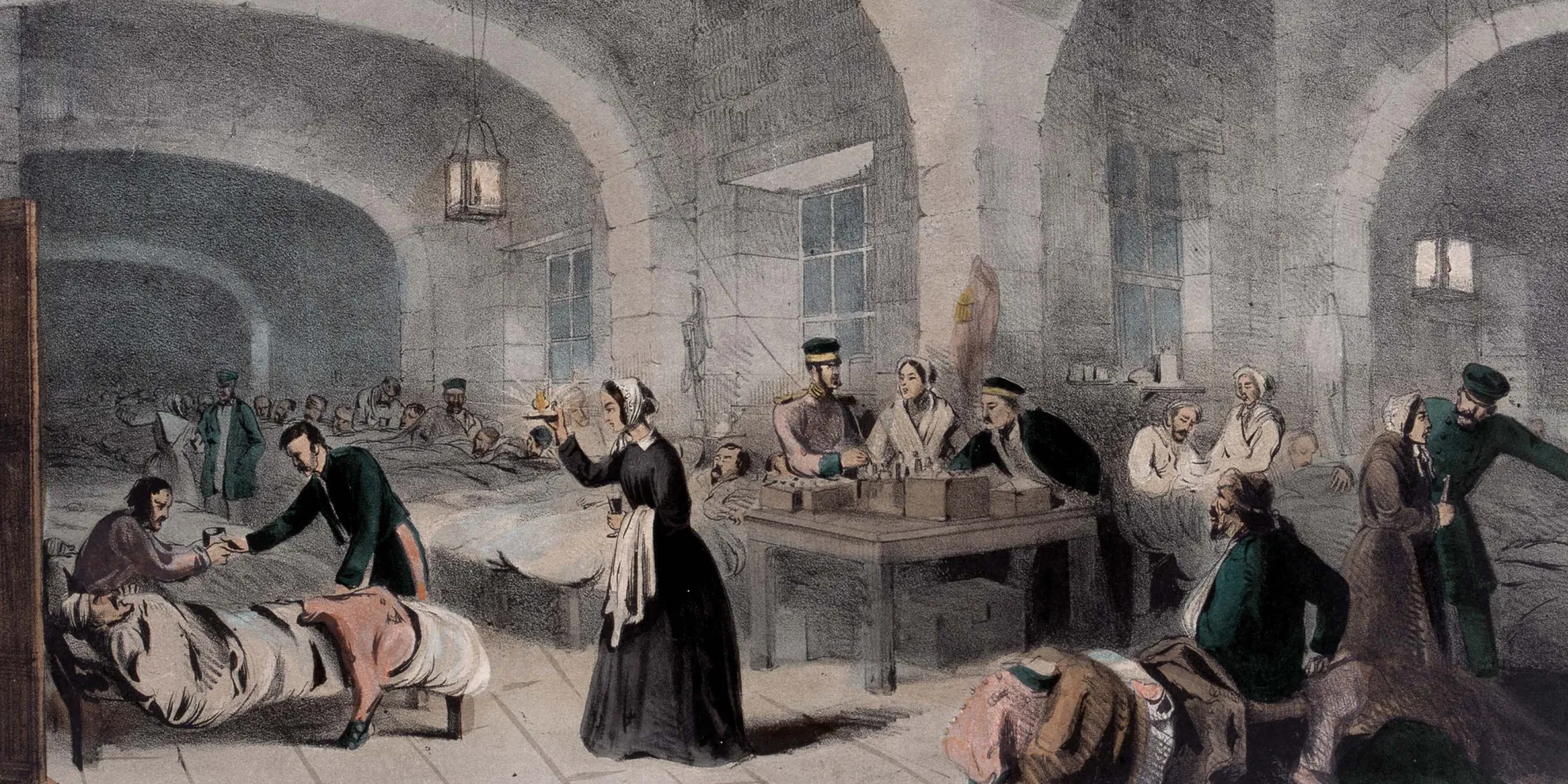 Florence Nightingale in the Military Hospital at Scutari, 1855
