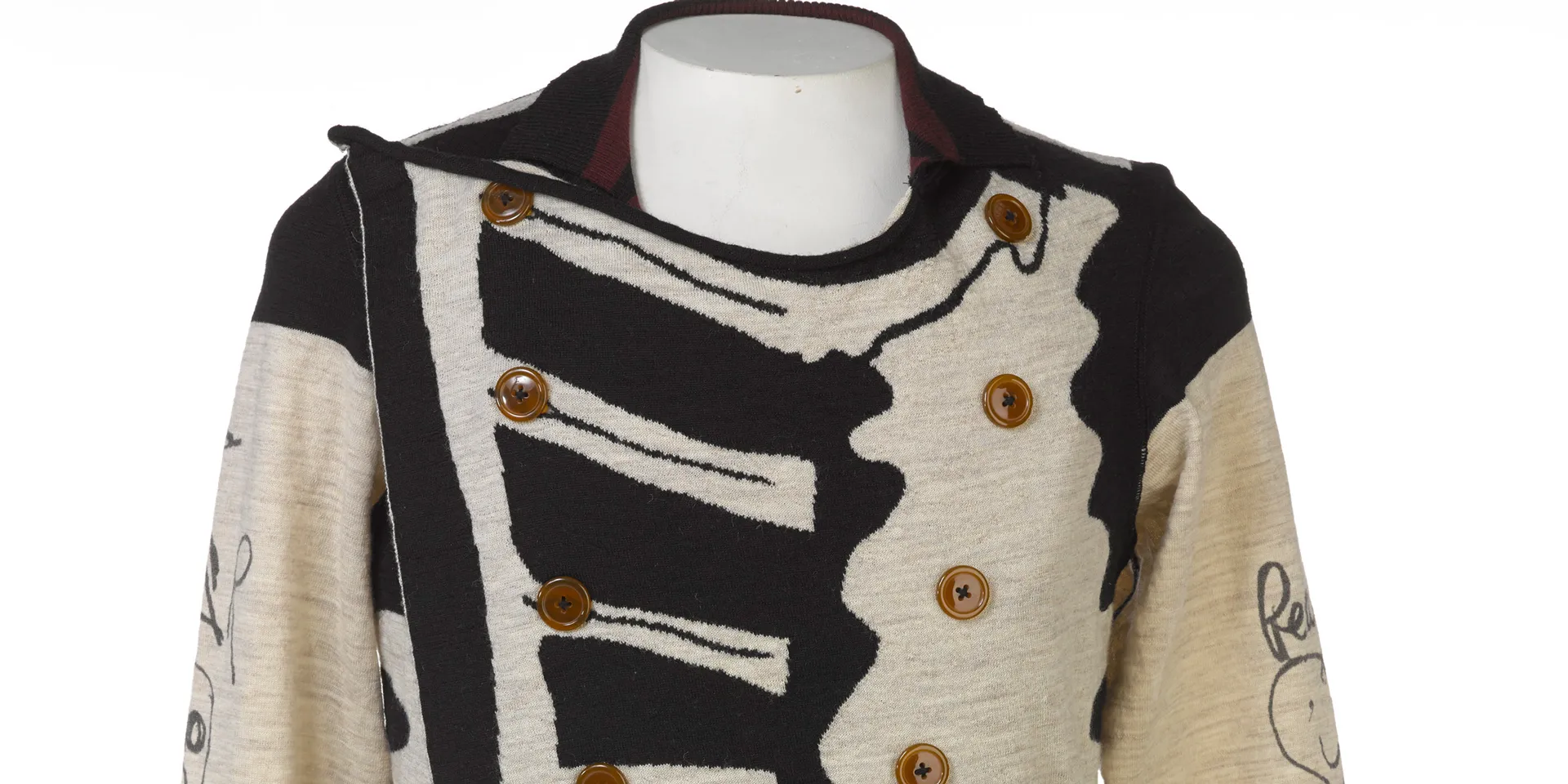 Vivienne Westwood, Make Love. Not War. cardigan, 2012