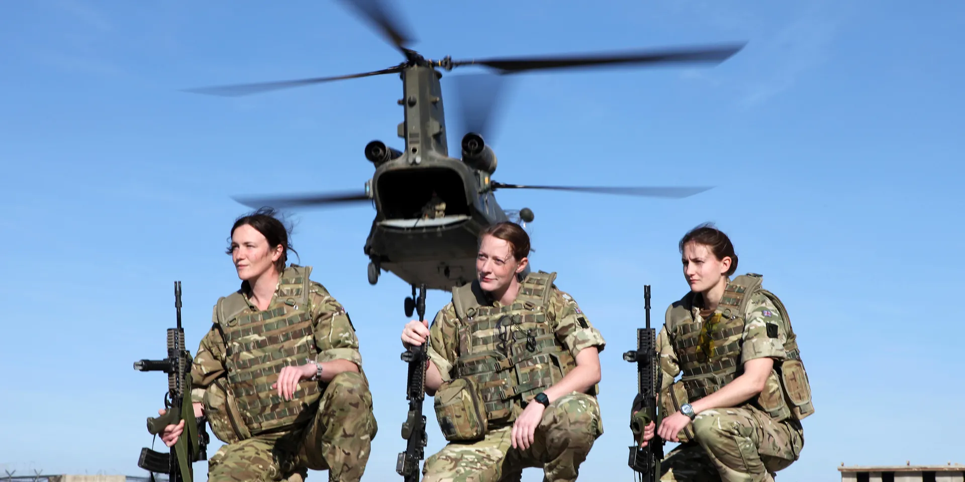 Female soldiers of 2nd Battalion The Royal Highland Fusiliers, Royal Regiment of Scotland, Helmand Province, 2011