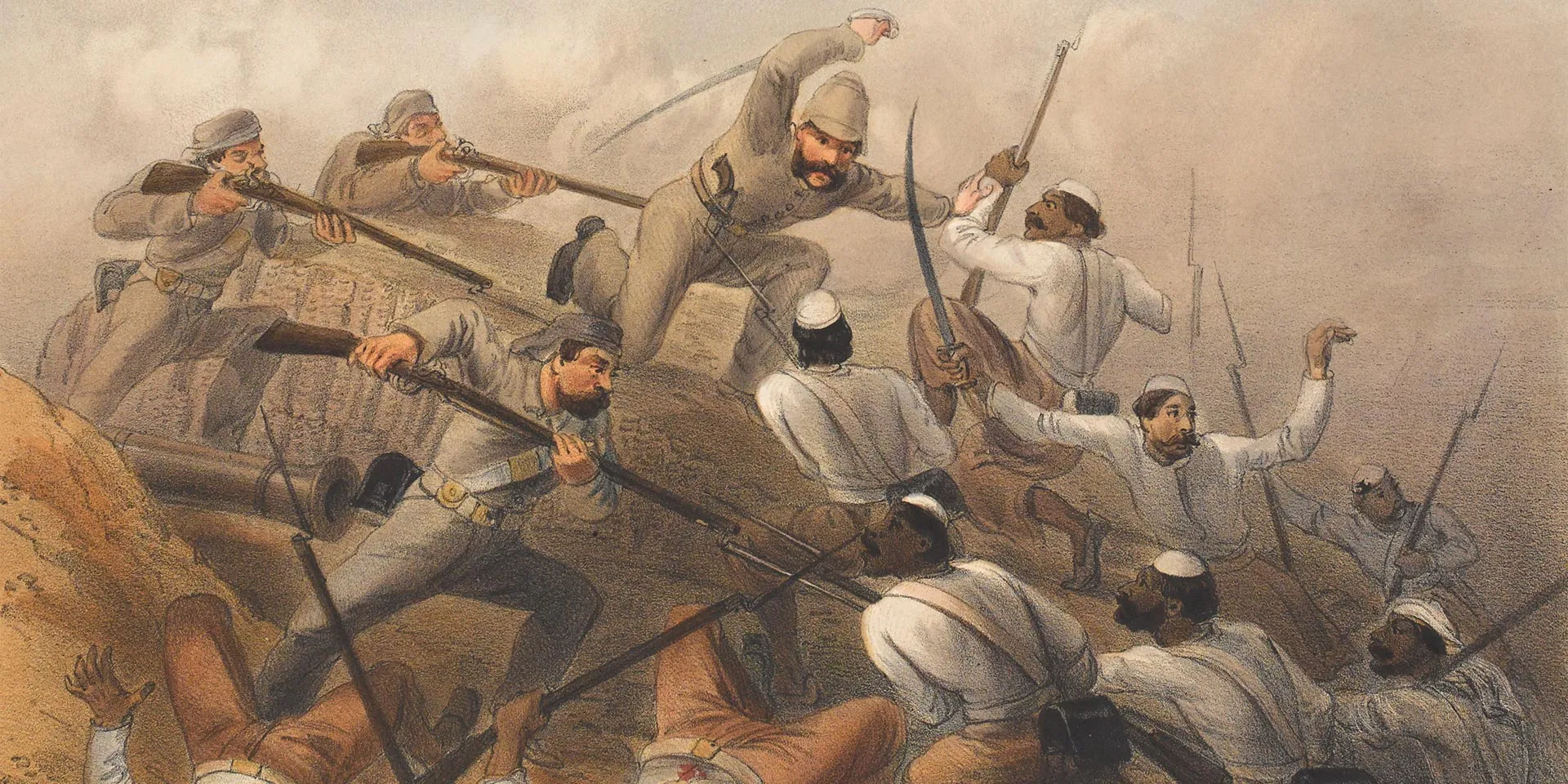 1857 में दिल्ली रिज पर एक आक्रमण का प्रतिकार