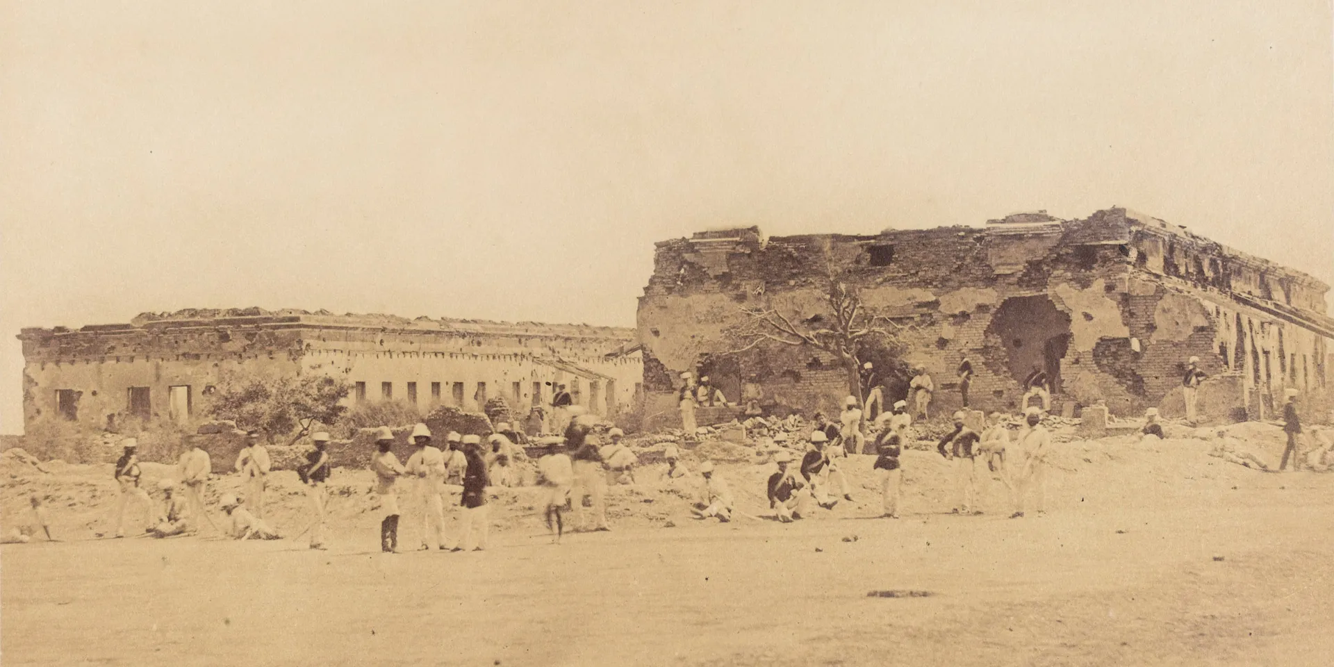 कानपुर में जनरल व्हीलर की किलेबंदी के खंडहर, 1858