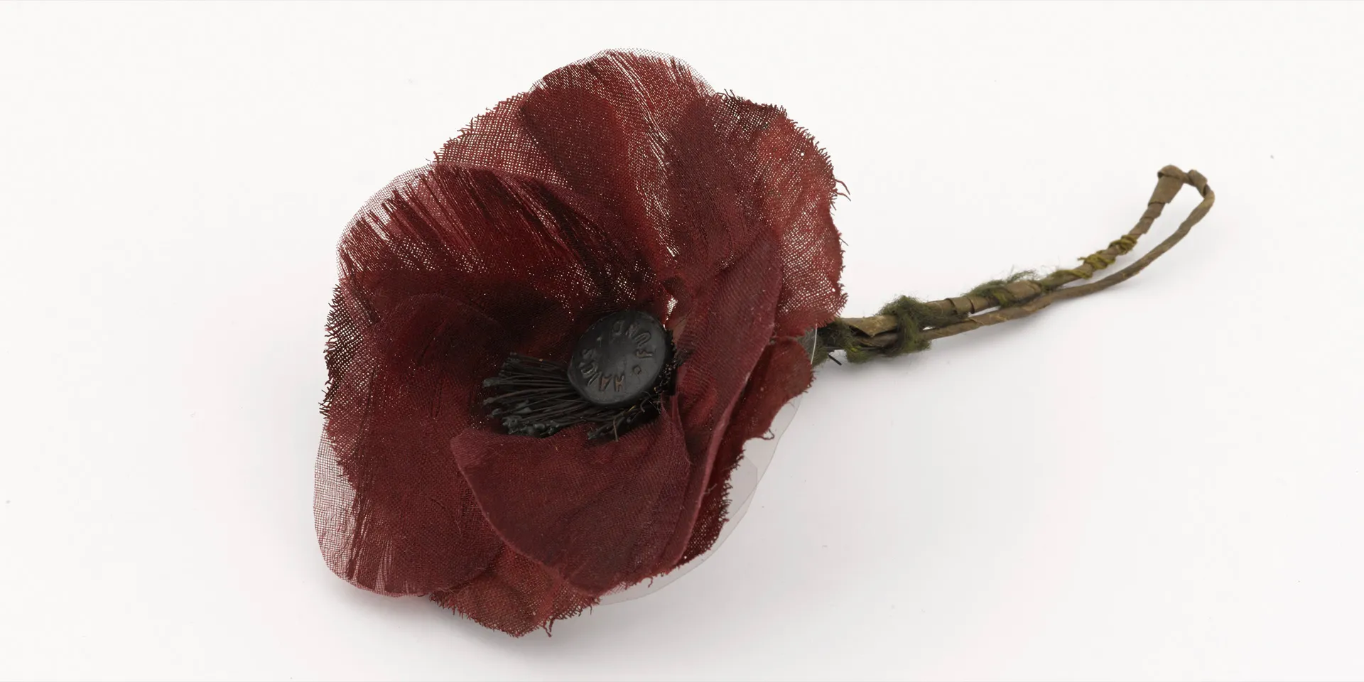 Earl Haig Fund poppy lapel badge, 1930