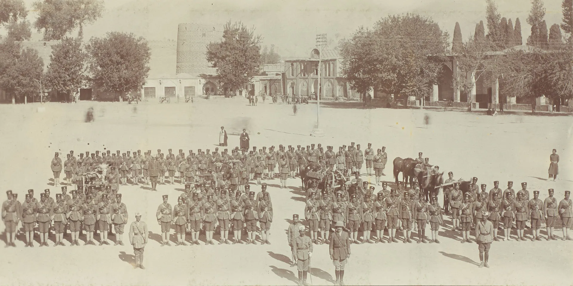 Parade of the South Persia Rifles, 1918