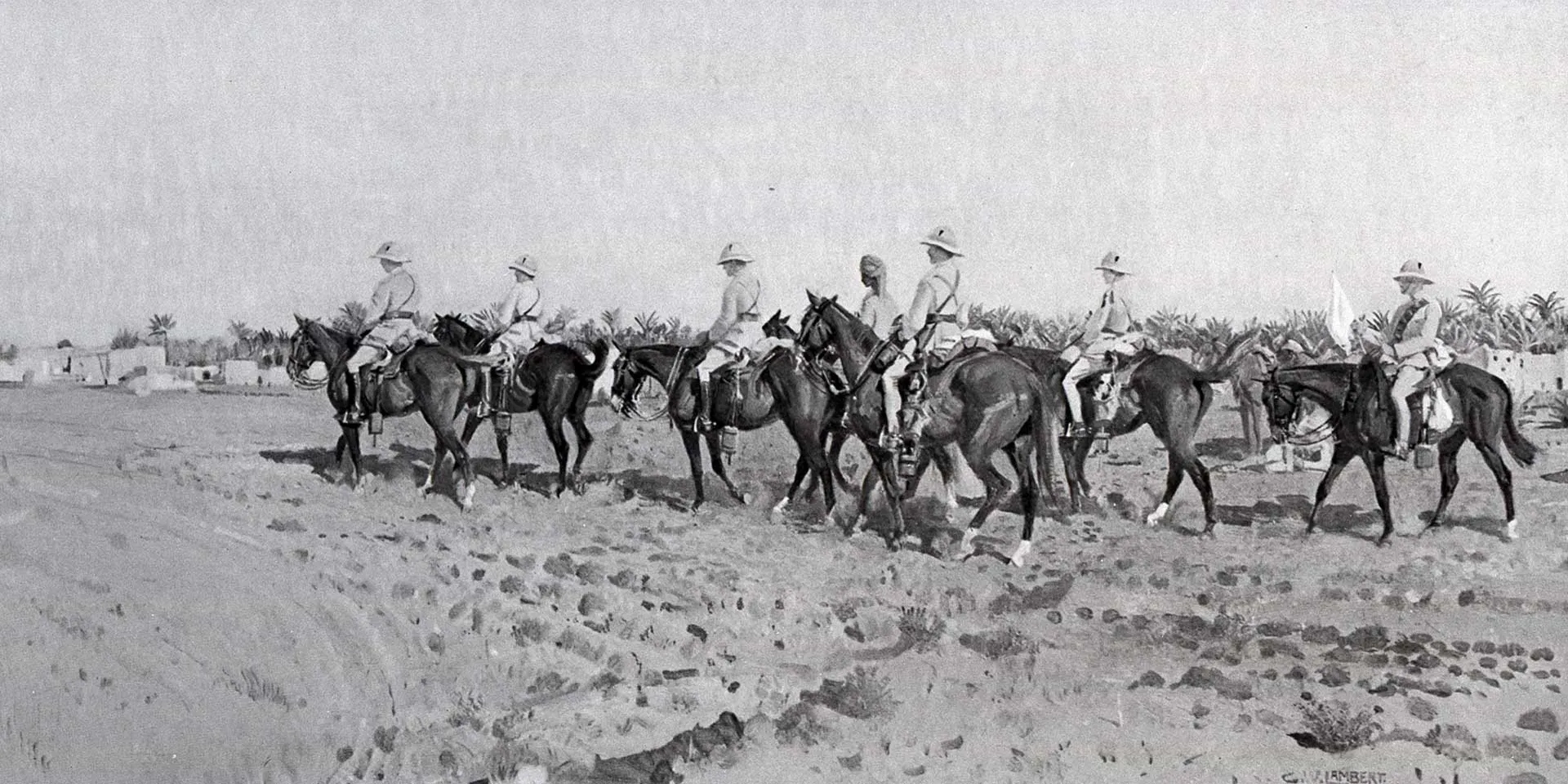 A patrol of the 14th (King’s) Hussars in Mesopotamia, 1917