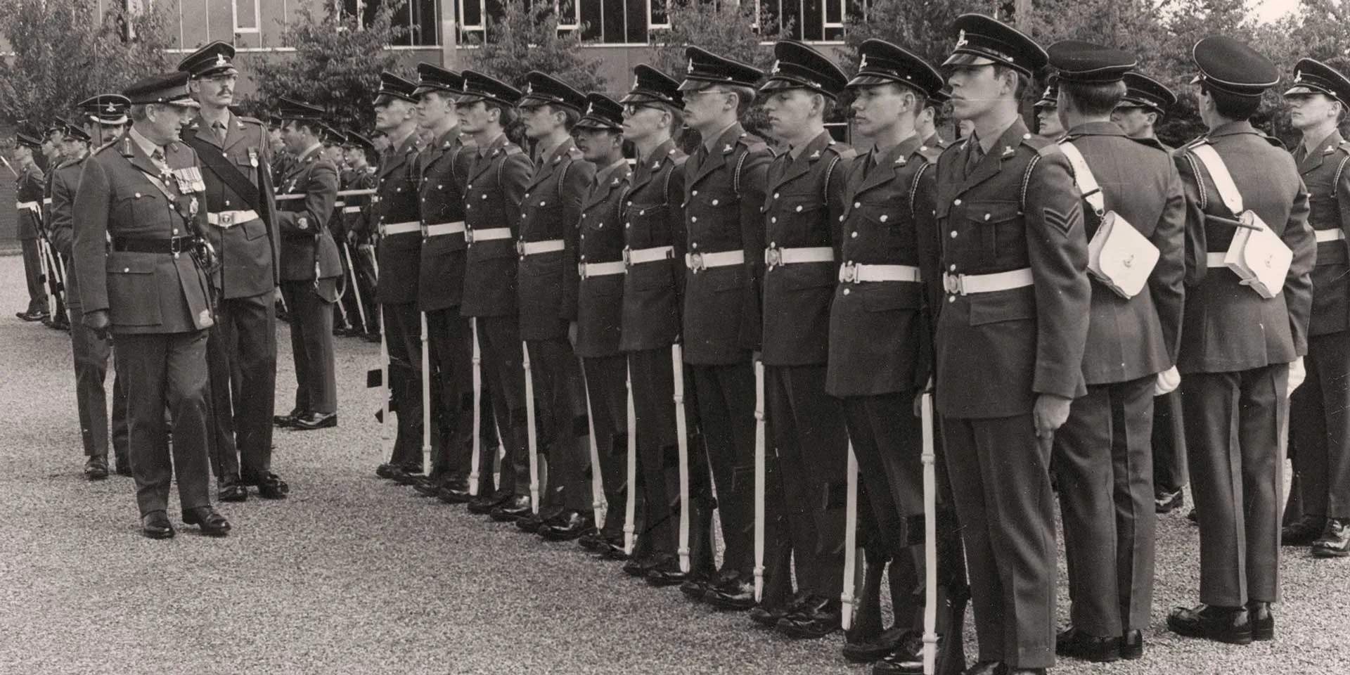 Royal Army Pay Corps' troops on parade, 1978
