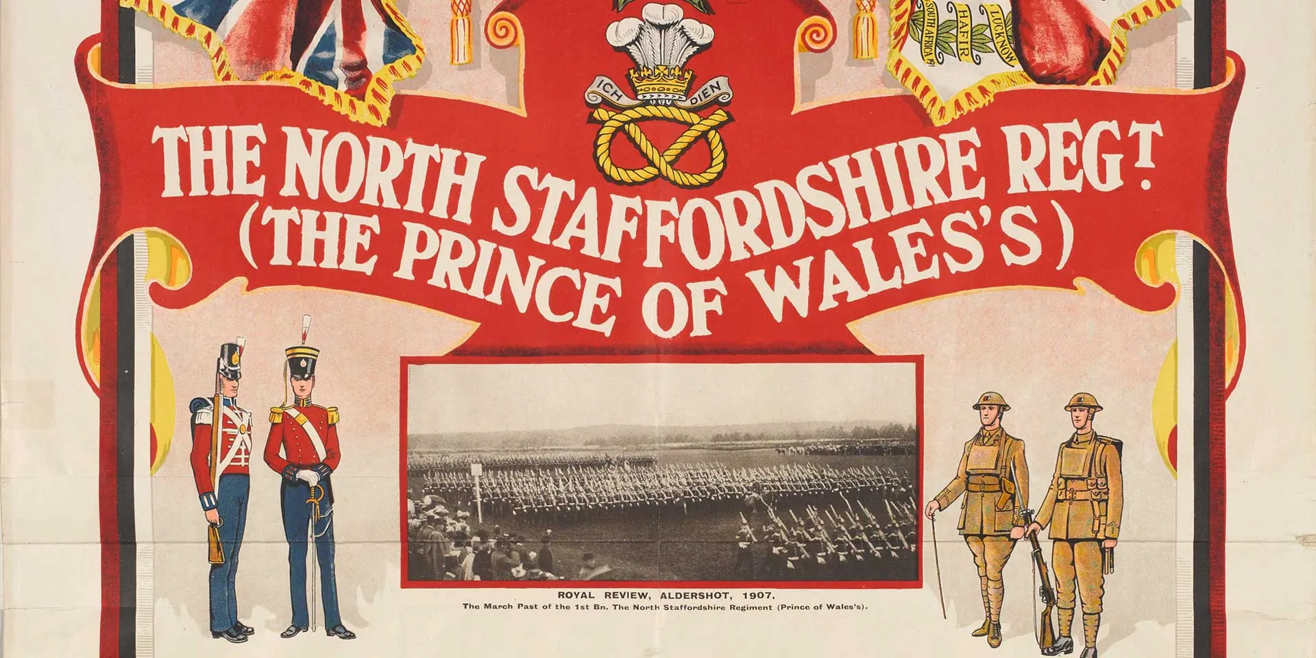 Recruiting poster for the North Staffordshire Regiment, c1925
