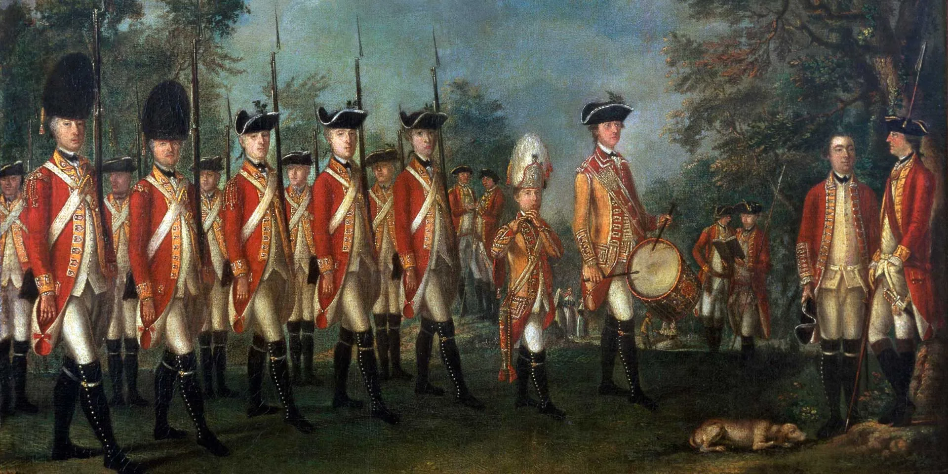 Members of the 25th Regiment of Foot on Menorca, c1771