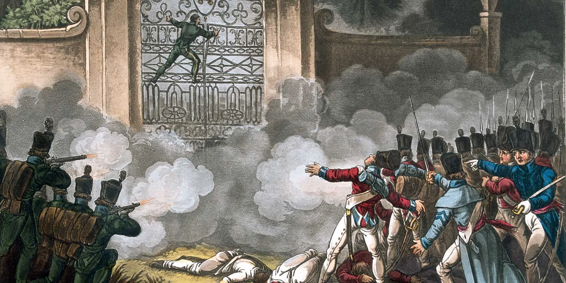 Storming the Bishop's Palace at Badajoz, 6 April 1812