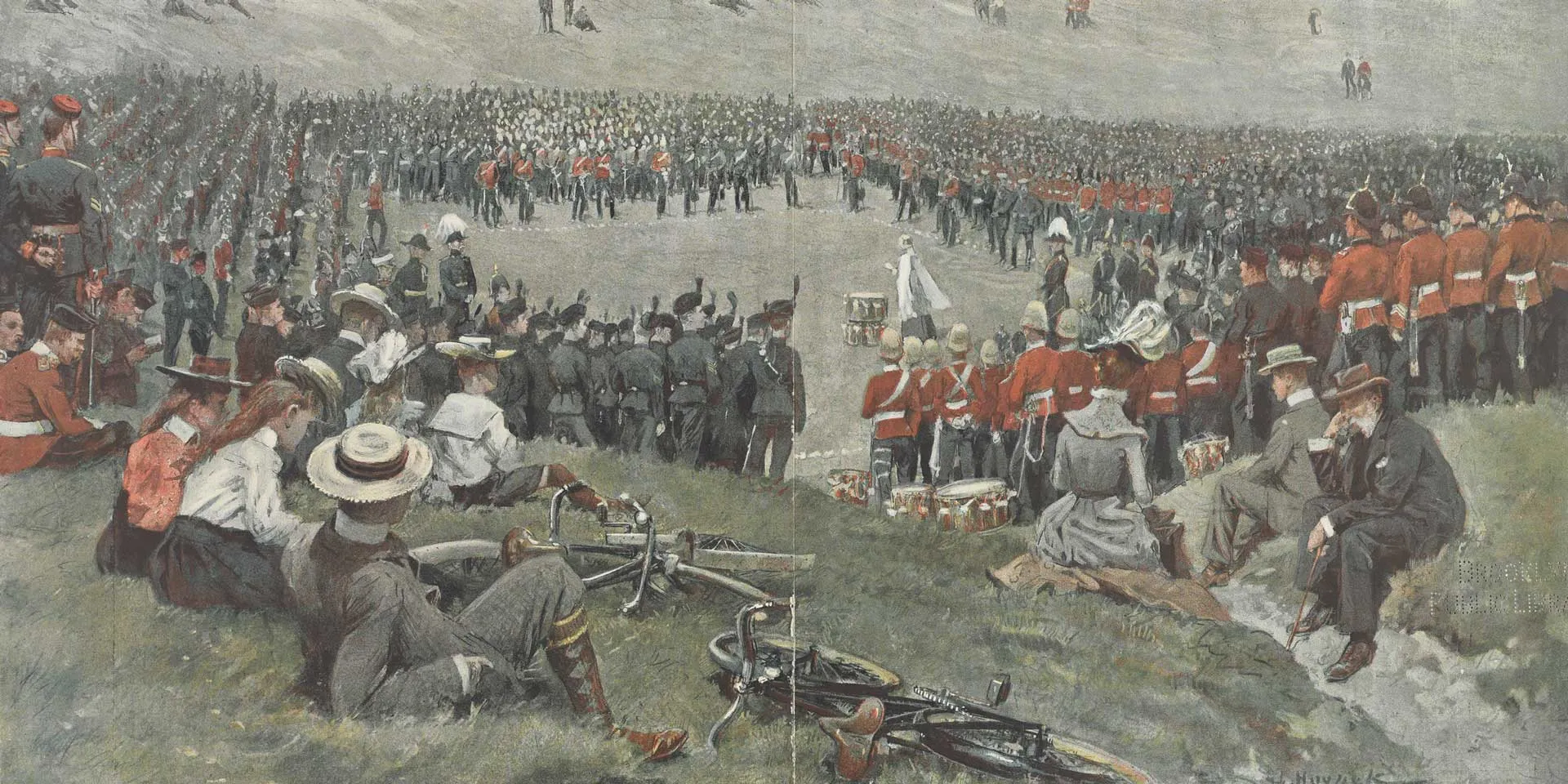 Divine Service on Sunday in Bulford Camp, Salisbury Plain, 1902