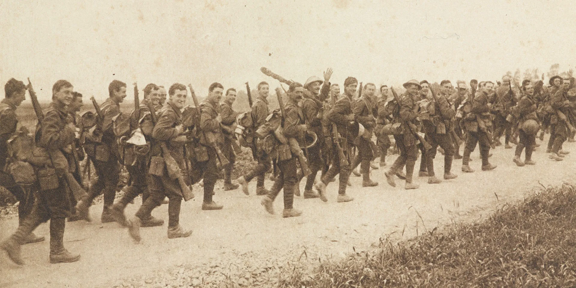 ‘The East Yorks going into the trenches’, 3 July 1916