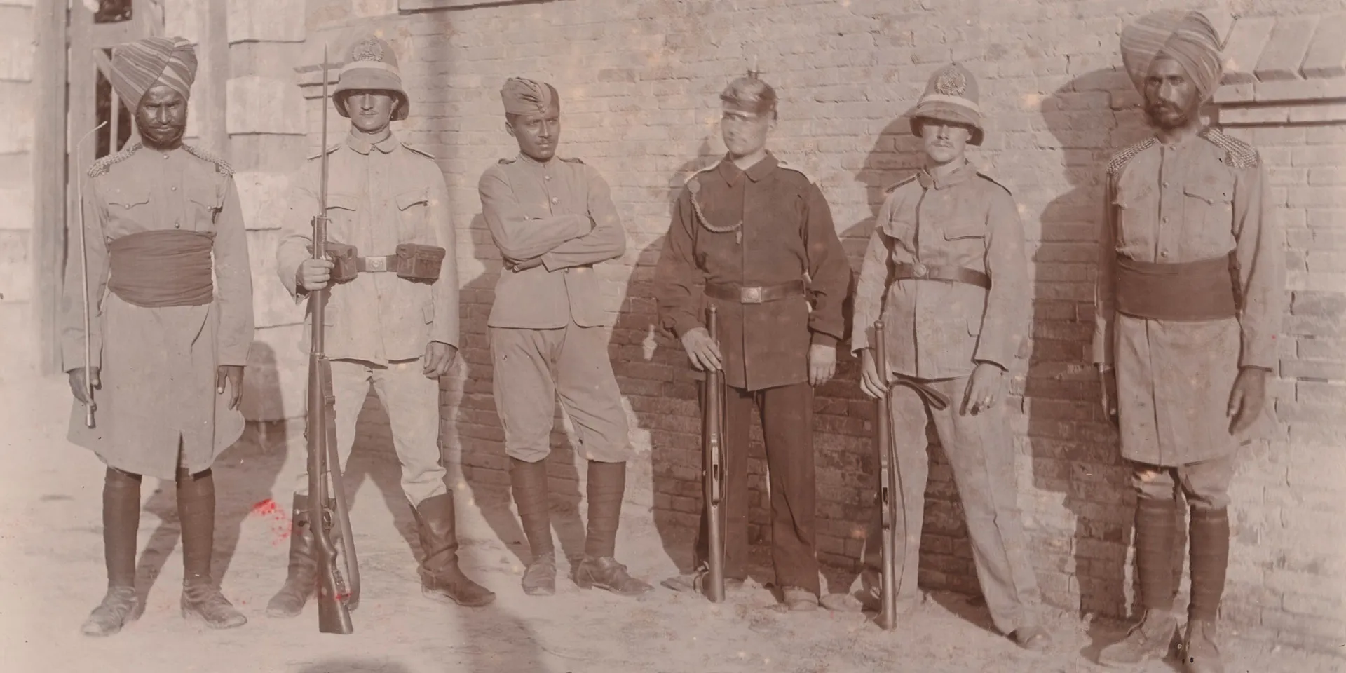 German and Indian troops at Beijing, 1900
