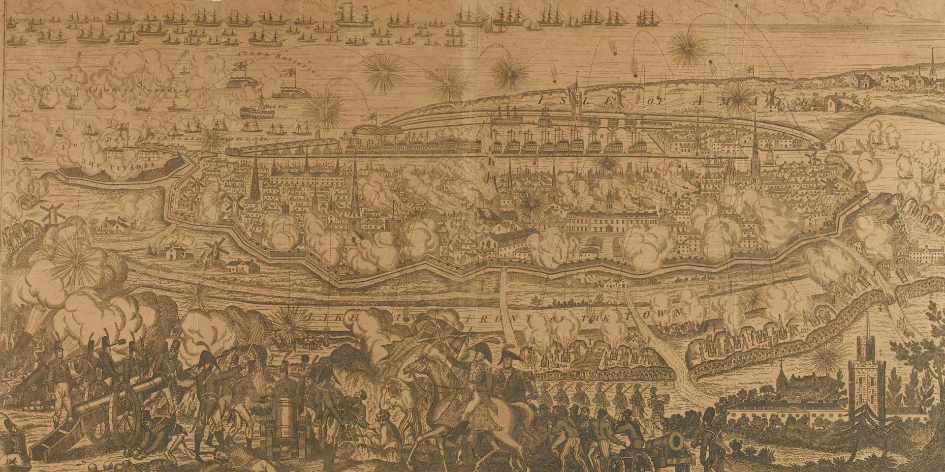 The bombardment of Copenhagen, September 1807