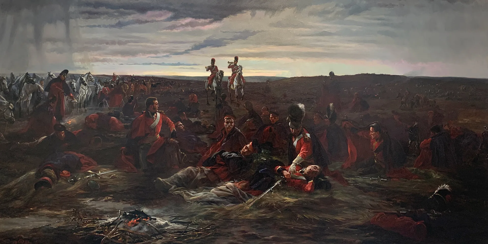 'Dawn of Waterloo', by Lady Elizabeth Butler, 1895