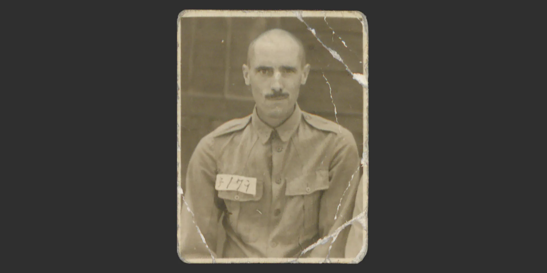 Ted Senior during his time as a prisoner of war, c1943