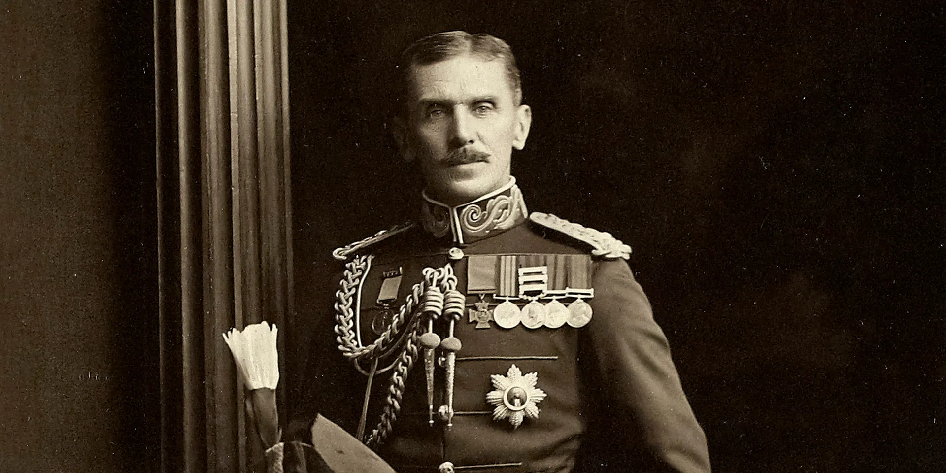 Photograph portrait of Colonel Charles Melliss VC, c1910