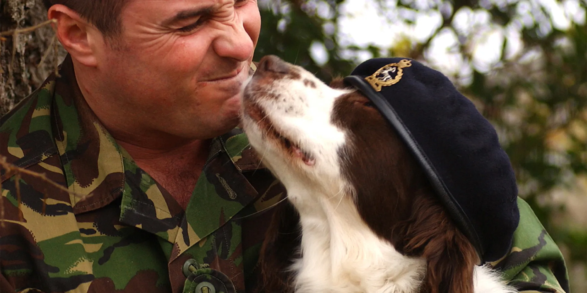 Sergeant Danny Morgan and Military Working Dog Buster, 2003