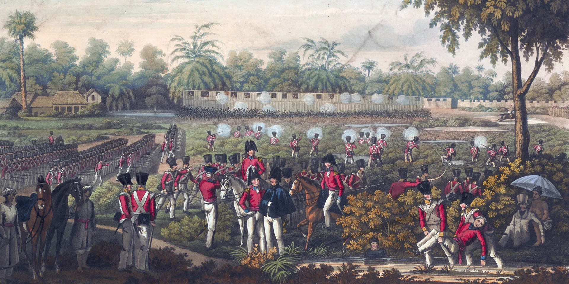 Attack upon the stockades near Rangoon, 28 May 1824