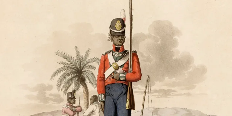 Private of the 5th West India Regiment, c1800