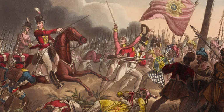 Wellington at the Battle of Assaye, 23 September 1803