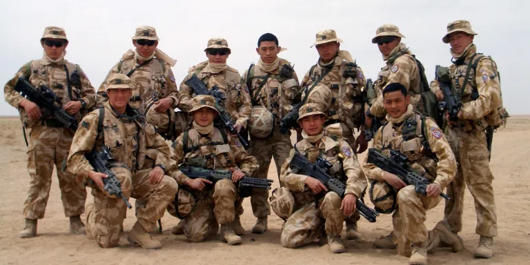 Members of 2nd Battalion The Royal Gurkha Rifles, Helmand, Afghanistan, 2006