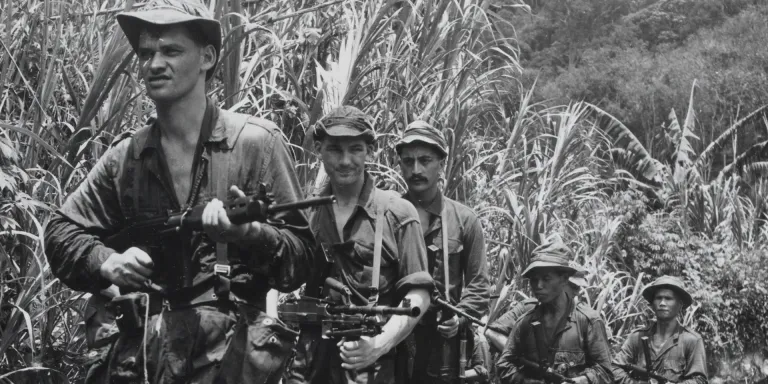 22 Squadron Special Air Service patrol the Malayan jungle, 1957