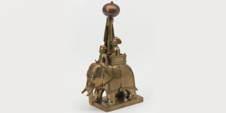 Solid-cast bronze war elephant, c1795