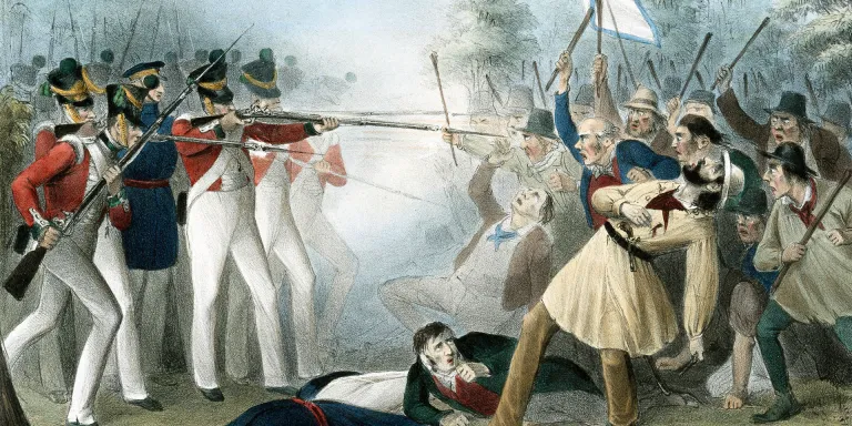 The 'Battle of Bossenden Wood' in Kent, 1838