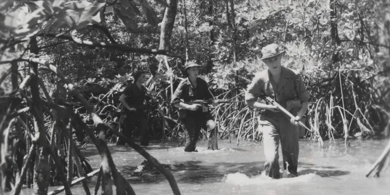 Army patrol in Malaya, 1957