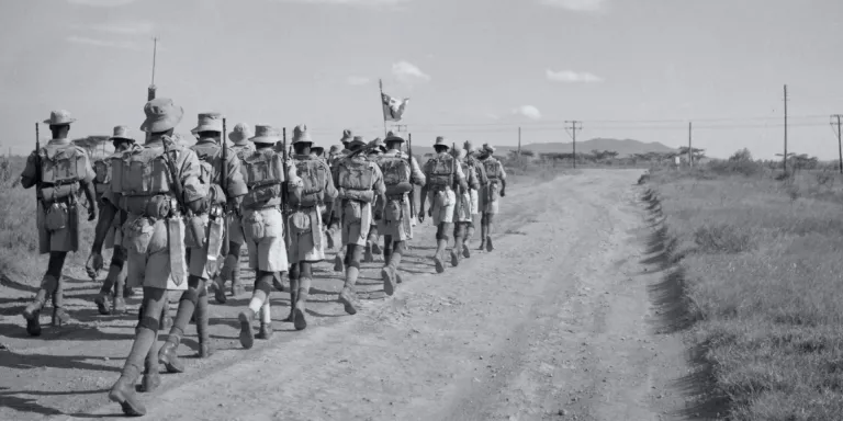 4th King's African Rifles near Gilgil in the Rift Valley, 1956